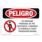 Signmission OSHA, Do Not Stand Sit Walk Or Spanish, 10in X 7in, 10" W, 7" H, Do Not Stand Sit Walk Or Spanish OS-DS-D-710-LS-1167 - alternate 1